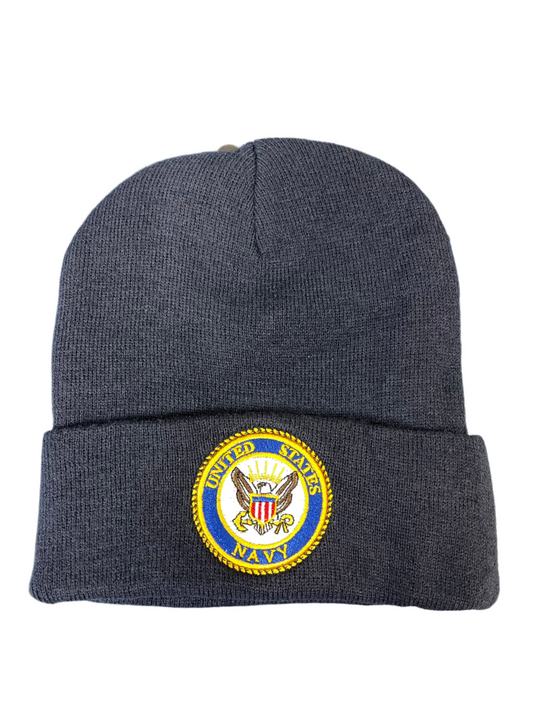 US Navy Embroidered Knit Beanie