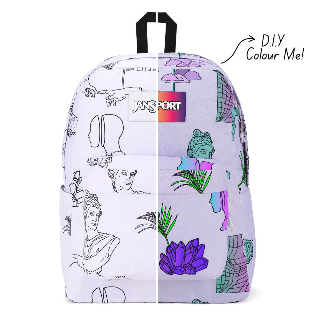 Jansport SuperBreak Backpack Color Me Vaporwave