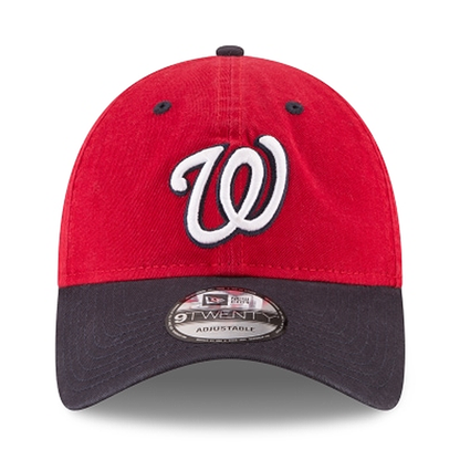 New Era 9TWENTY MLB Washington Nationals Core Classic Adjustable Hat Red/Navy
