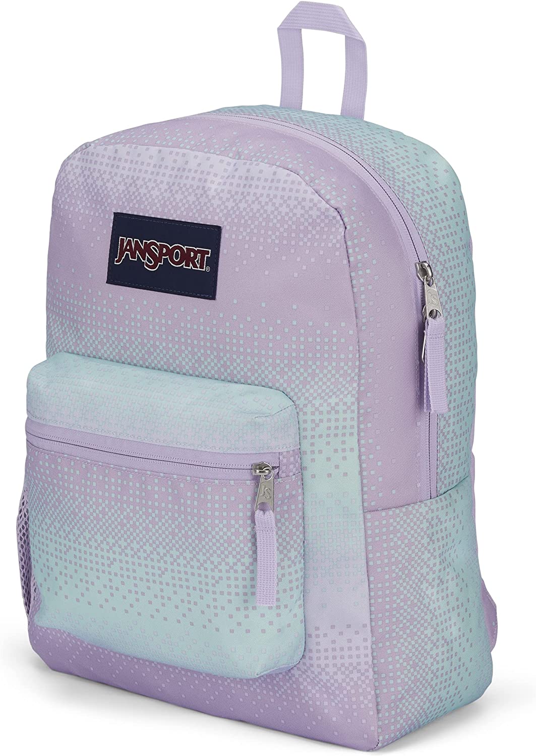 JanSport Cross Town 8 Bit Ombre Purple School Backpack JS0A47LW93K