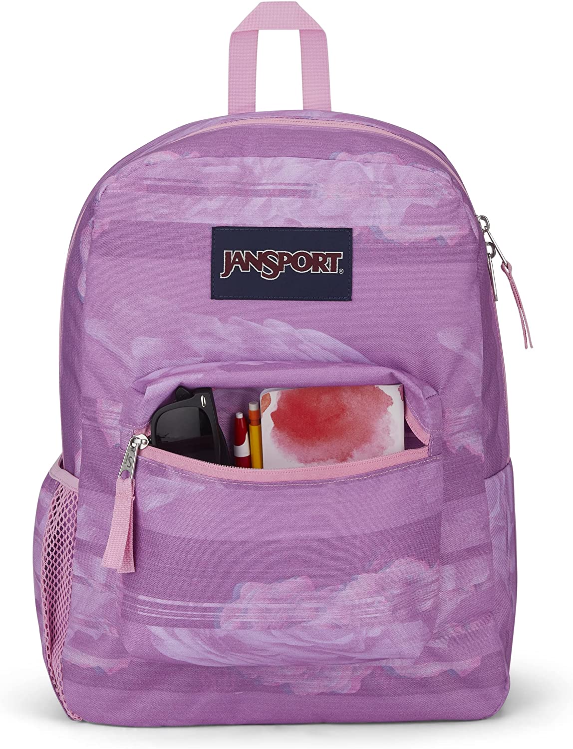 JanSport Cross Town Backpacks, Static Rose